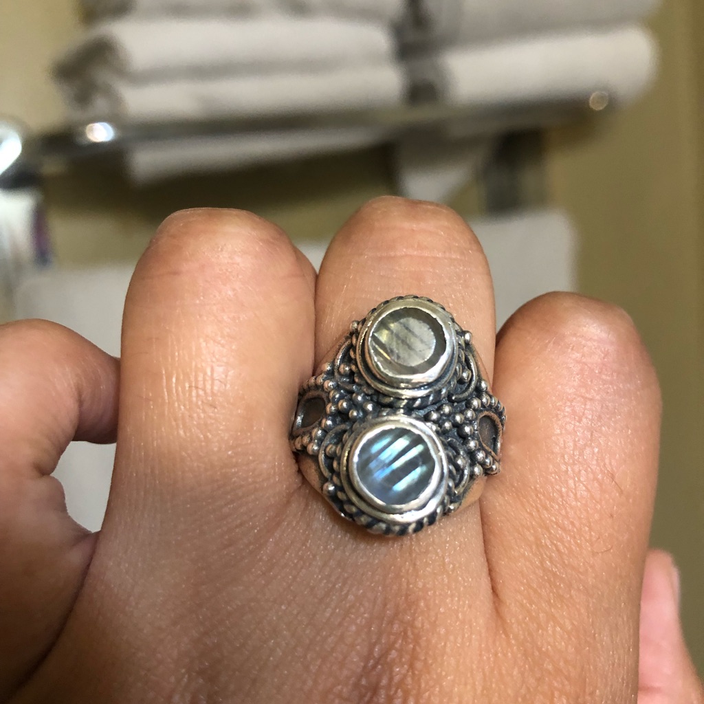 Sterling Silver Labradorite Ring